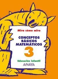 PROYECTO MIRA CÓMO MIRO, CONCEPTOS BÁSICOS MATEMÁTICOS, EDUCACIÓN INFANTIL, 3-5
