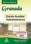 Escala Auxiliar Administrativa V. 2 Universidad Granada (2011)