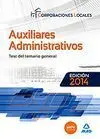 Test de Temario General Auxiliares Administrativos de Corporaciones Locales 2014