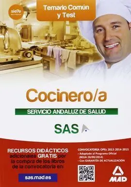 Temario y Test Común Cocineros Servicio Andaluz de Salud 2014