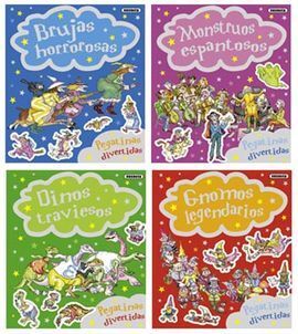 PEGATINAS DIVERTIDAS (4 TIT.)