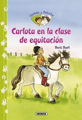 Carlota en la Escuela de Equitación
