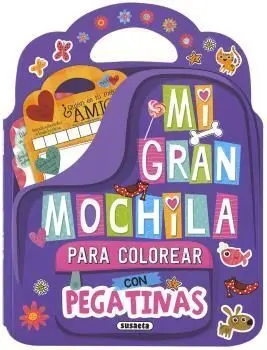 Mi Gran Mochila para Colorear con Pegatinas