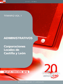 ADMINISTRATIVOS CORPORACIONES LOCALES DE CASTILLA Y LEON. TEMARIO