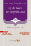 LEY DE BASES DE RÉGIMEN LOCAL. TEXTO ÍNTEGRO ACTUA