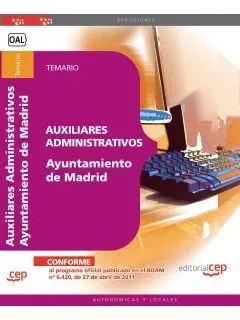 Auxiliares Administrativos. Ayuntamiento de Madrid. Temario