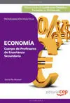 Cuerpo de Profesores de Enseñanzas Secundaria Economía Programación Didáctica
