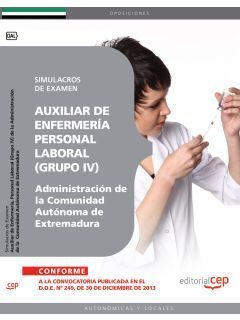 AUXILIAR DE ENFERMERÍA. PERSONAL LABORAL (GRUPO IV) DE LA ADMINISTRACIÓN DE LA C