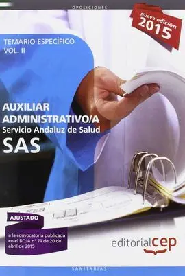 Auxiliar Administrativo. Servicio Andaluz de Salud (Sas). Temario