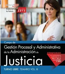 Cuerpo Gestión Procesal y Administrativa (Turno Libre Oposiciones de Justicia)