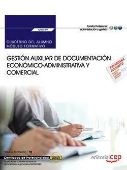 Gestión Auxiliar de Documentación Económico-Administrativa y Comercial : Cuadern