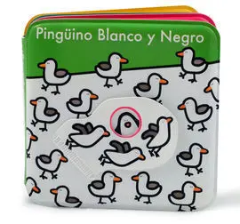 Libro de Baño. Pinguino Blanco y Negro