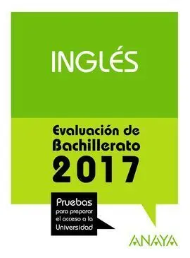 Inglés. Evaluación Bachillerato 2017