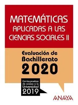Selectividad Matematicas Aplicadas Cc. ss Ii 2020