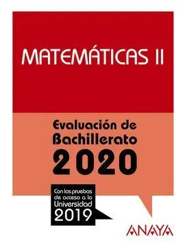 Selectividad Matematicas Ii 2020