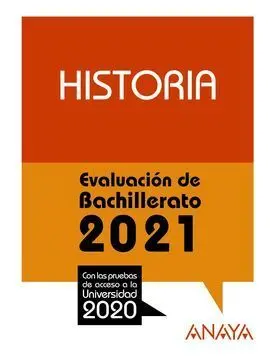 2021 Historia Evaluacion de Bachillerato