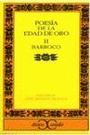 POESÍA DE LA EDAD DE ORO II - BARROCO