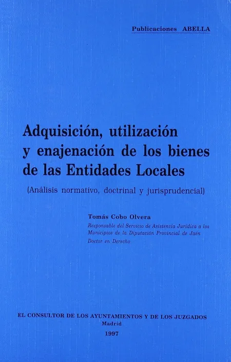 Adquisicion, Utilizacion y Enajenacion Bienes Ent.