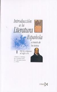 INTRODUCCIÓN A LA LITERATURA ESPAÑOLA I