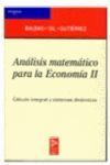 ANÁLISIS MATEMÁTICO PARA LA ECONOMÍA II