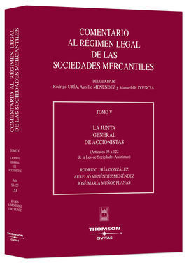 JUNTA GENERAL ACCIONISTAS (ARTS 93 122 SA) T V