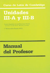 (M.PRF IIIA-IIIB) CURSO DE LATIN DE CAMBRIDGE LIBRO DEL PR