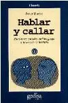 Hablar y Callar