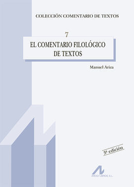 COMENTARIO FILOLÓGICO DE TEXTOS