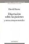 DISERTACIÓN SOBRE LAS PASIONES Y OTROS ENSAYOS MORALES