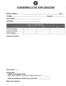 TRASTORNOS ARTICULACION-CUADERNO EXPLORACION