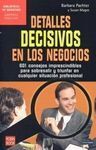 DETALLES DECISIVOS EN LOS NEGOCIOS