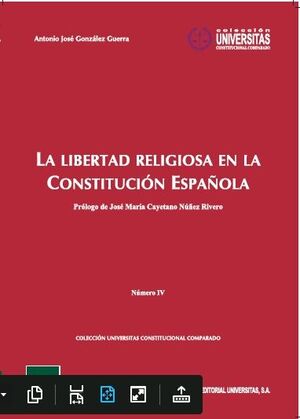 LA LIBERTAD RELIGIOSA EN LA CONSTITUCIÓN ESPAÑOLA