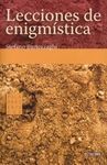 LECCIONES DE ENIGMÍSTICA