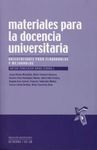 MATERIALES PARA LA DOCENCIA UNIVERSITARIA