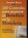 200 CONTROLES PARA ASEGURAR EL BENEFICIO EN LA HOSTELERÍA
