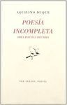 POESÍA INCOMPLETA (OBRA POÉTICA REUNIDA)