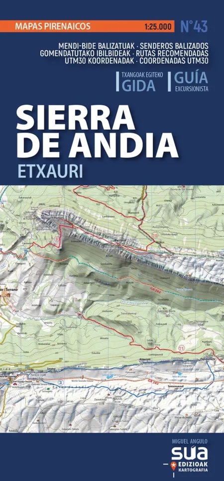 Sierra de Andia-Etxauri - Mapa
