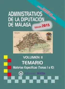 Administrativos de la Diputacion de Malaga Temario Vol. ii
