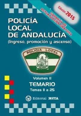 Temario Vol. 2 Policía Local de Andalucía 2015