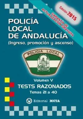 Tests Vol. 5 Policía Local de Andalucía 2015