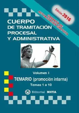 Cuerpo de Tramitacion Procesal P. Interna I Temario