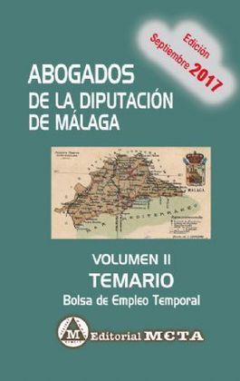 ABOGADOS DE LA DIPUTACIÓN DE MÁLAGA VOLUMEN II (TEMARIO)