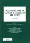 Derecho Matrimonial Canónico y Eclesiástico del Estado