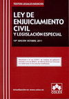 LEY DE ENJUICIAMIENTO CIVIL Y LEGISLACIÓN ESPECIAL. ED 2011