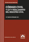 CODIGO CIVIL Y LEY Y REGLAMENTO DEL REGISTRO CIVIL-12EDIC. 2013