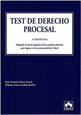 TEST DERECHO PROCESAL 2/E (2014)