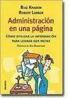 Administración en una Página