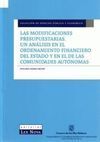 LAS MODIFICACIONES PRESUPUESTARIAS. UN ANÁLISIS EN EL ORDENAMIENTO FINANCIERO DEL ESTADO...