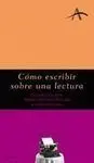 Cómo Escribir Sobre una Lectura