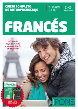 CURSO PONS FRANCÉS 2 LIBROS + 4 CD + DVD + CAZAPALABRAS EN FRANCES